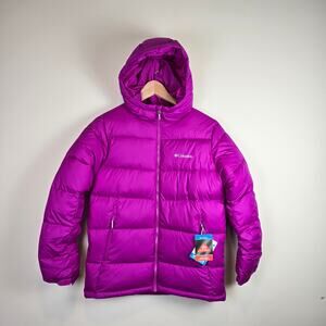 Columbia Youth Pike Lake II Hooded Jacket Size M/10-12 Bright Plum Omni-Heat
